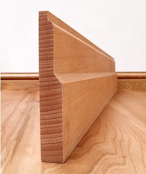 Lambs Tongue Solid Beech Skirting Board