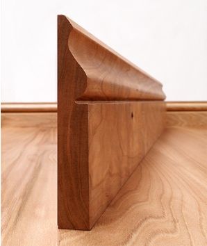 Ogee Solid Cherry Skirting Board