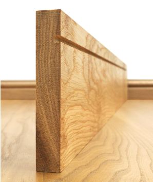 Single Groove European Oak Skirting Board
