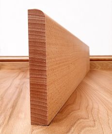 Round Edge Beech Skirting Board